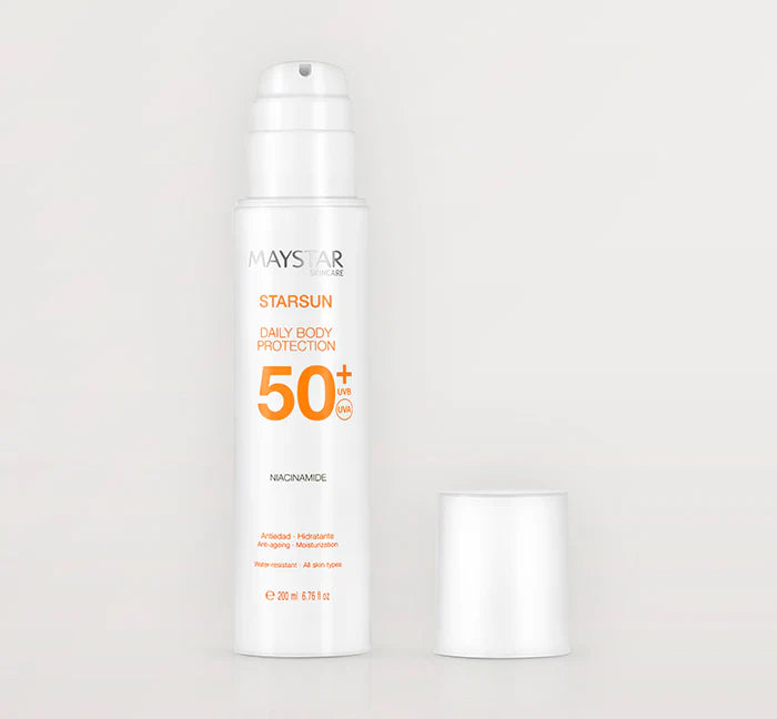 Maystar Starsun Protezione Giornaliera SPF 50+ per il Corpo Airless Emulsione 200 ml