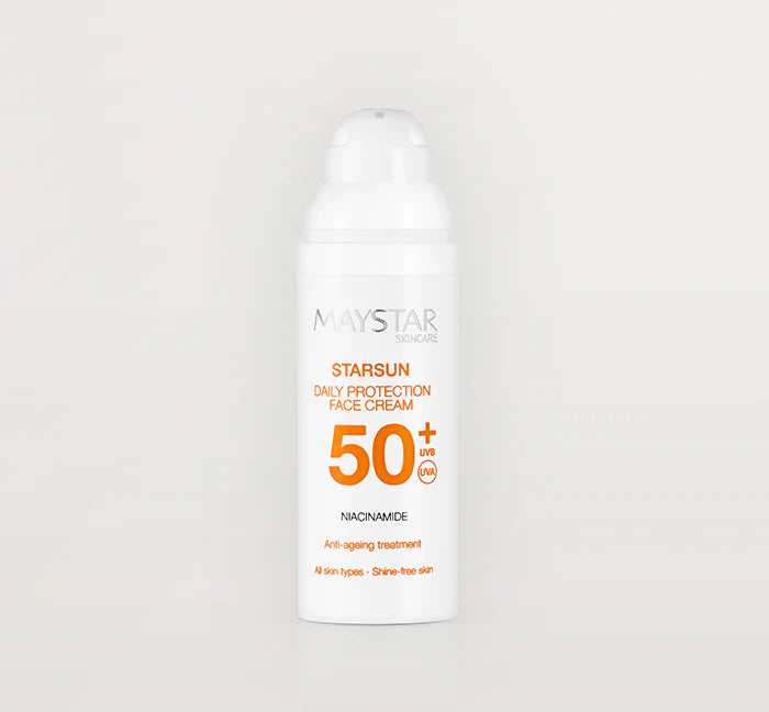 Maystar Starsun Protezione viso SPF 50+ Giornaliera UVA e UVB Airless Emulsione 50 ml