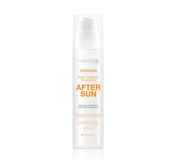 Maystar Starsun Prolungatore di Abbronzatura Dopo Sole Airless Emulsione Leggera 200 ml