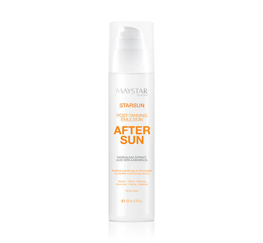 Maystar Starsun Prolungatore di Abbronzatura Dopo Sole Airless Emulsione Leggera 200 ml