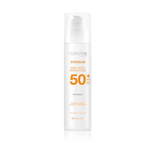 Maystar Starsun Protezione Giornaliera SPF 50+ per il Corpo Airless Emulsione 200 ml