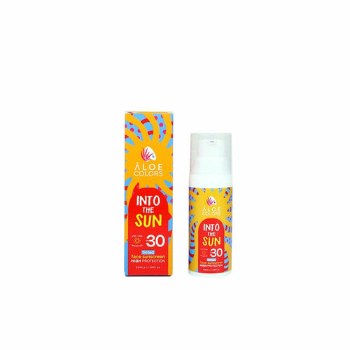 Aloe Colors INTO THE SUN Crema Solare Viso Colore SPF 30 Airless 50 ml