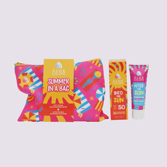 Aloe Colors PINK Cosmetic Bag Into The Sun SPF 50