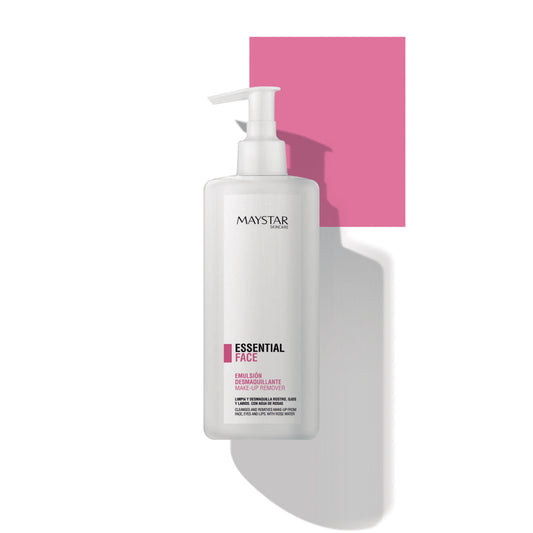 Maystar Emulsione Struccante Deterge e Strucca Viso Occhi Labbra con Acqua di Rose 400 ml